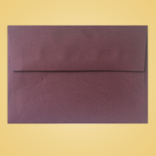 80# Smooth Merlot A7 Envelope